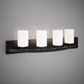4 Lights Kora 32-in Vanity Light Matte Black  Dimmable 240W