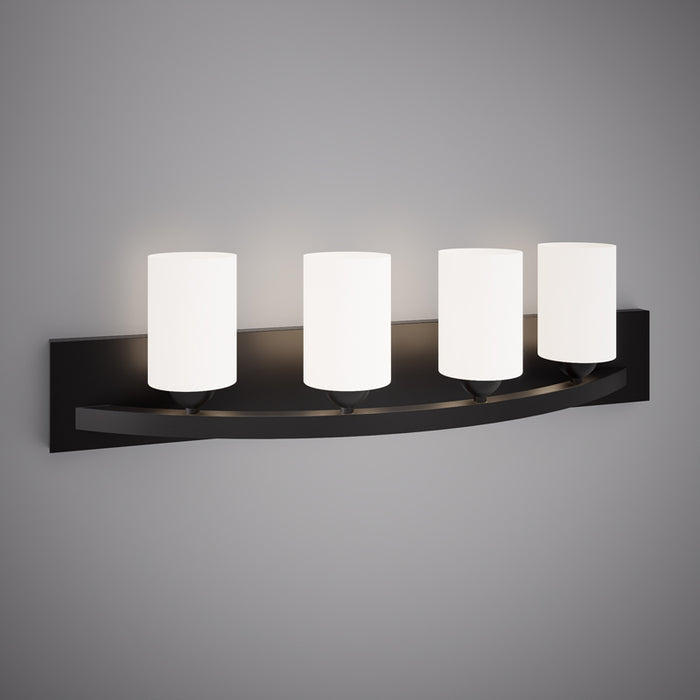 4 Lights Kora 32-in Vanity Light Matte Black  Dimmable 240W