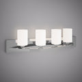 4 Lights Kora 32-in Vanity Light Polished Chrome  Dimmable 240W