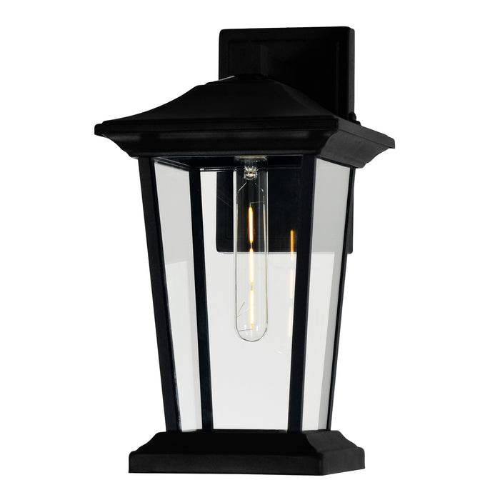 Leawood 1 Light Black Outdoor Wall Lights