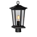 Leawood Outdoor Lantern Heads Black 1 Light