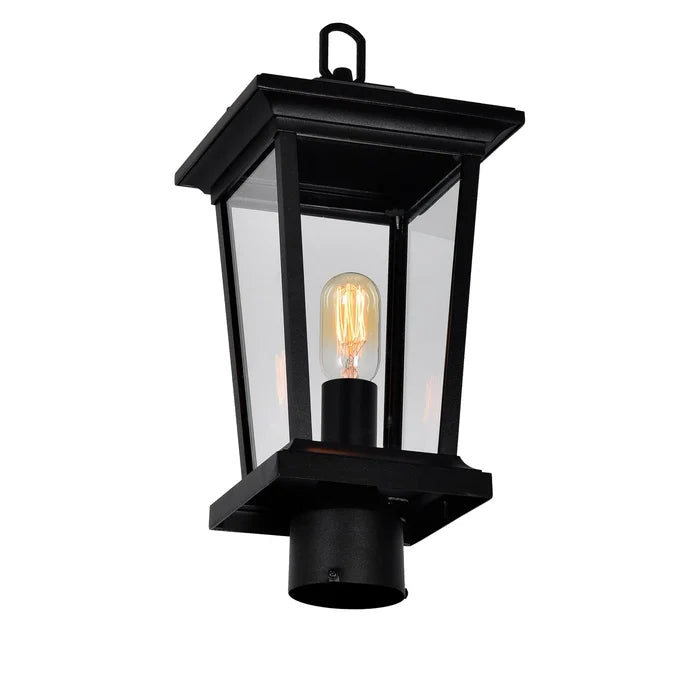 Leawood Outdoor Lantern Heads Black 1 Light