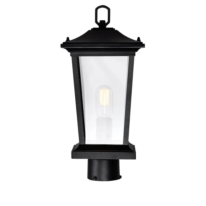 Leawood Outdoor Lantern Heads Black 1 Light