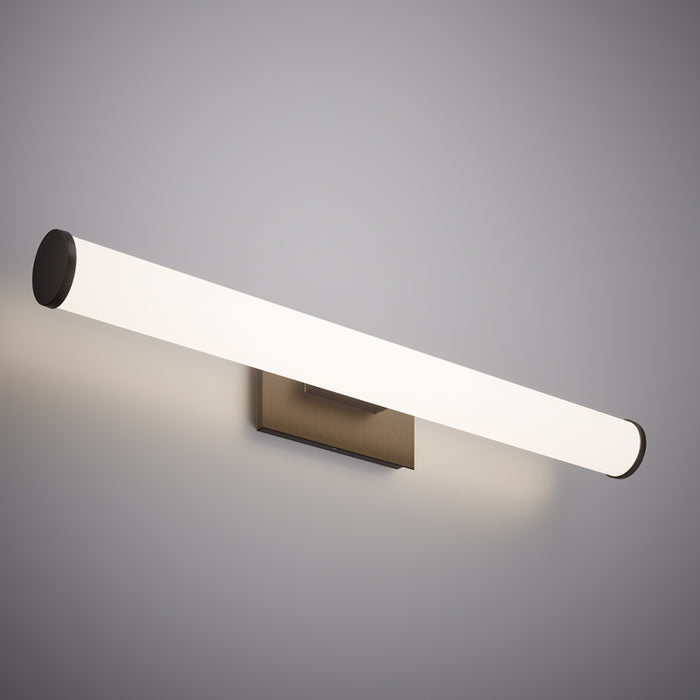 Led 36-in wall/vanity light  Matte Black  Dimmable 30W