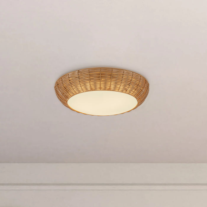 Merida 14-in Steel Flush Mount