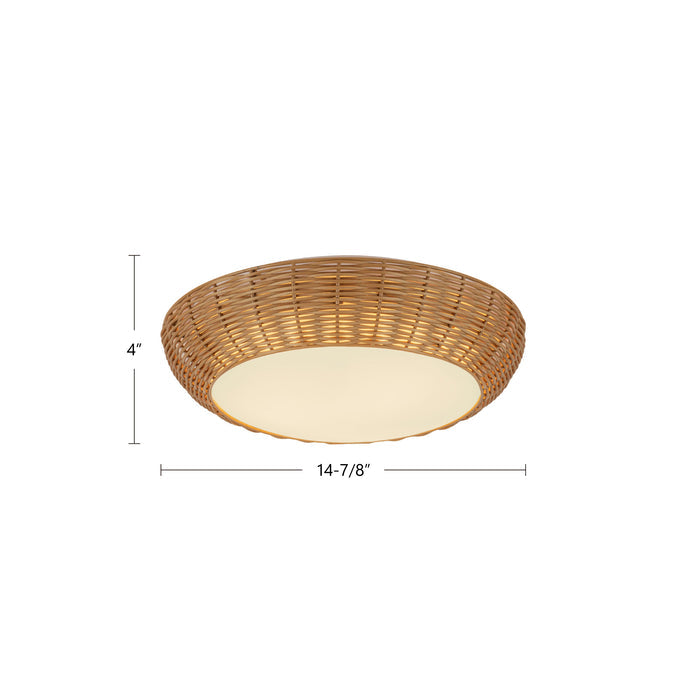 Merida 14-in Steel Flush Mount