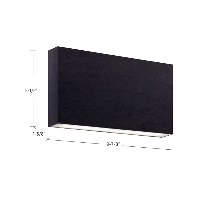 Mica 10-in Aluminum Wall Light