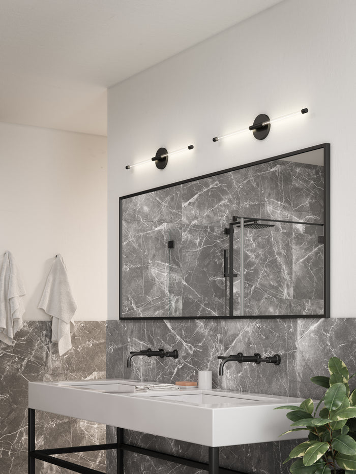 Motif 26-in Aluminum Wall Sconce