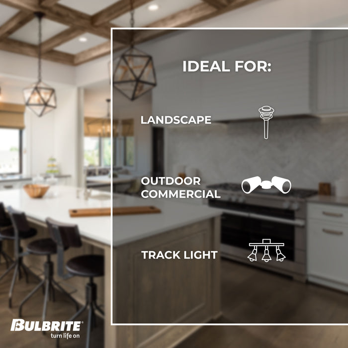 MR16 Dimmable White Filament LED Light Bulb with GU5.3 Base, 2700K, 500 Lumens, 4-Pack