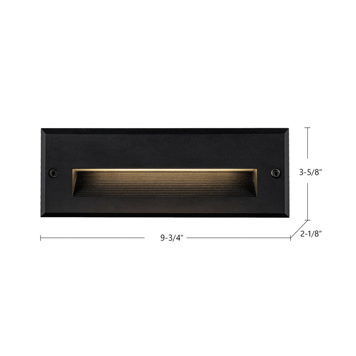 Newport 9-in Aluminum Outdoor Step Light