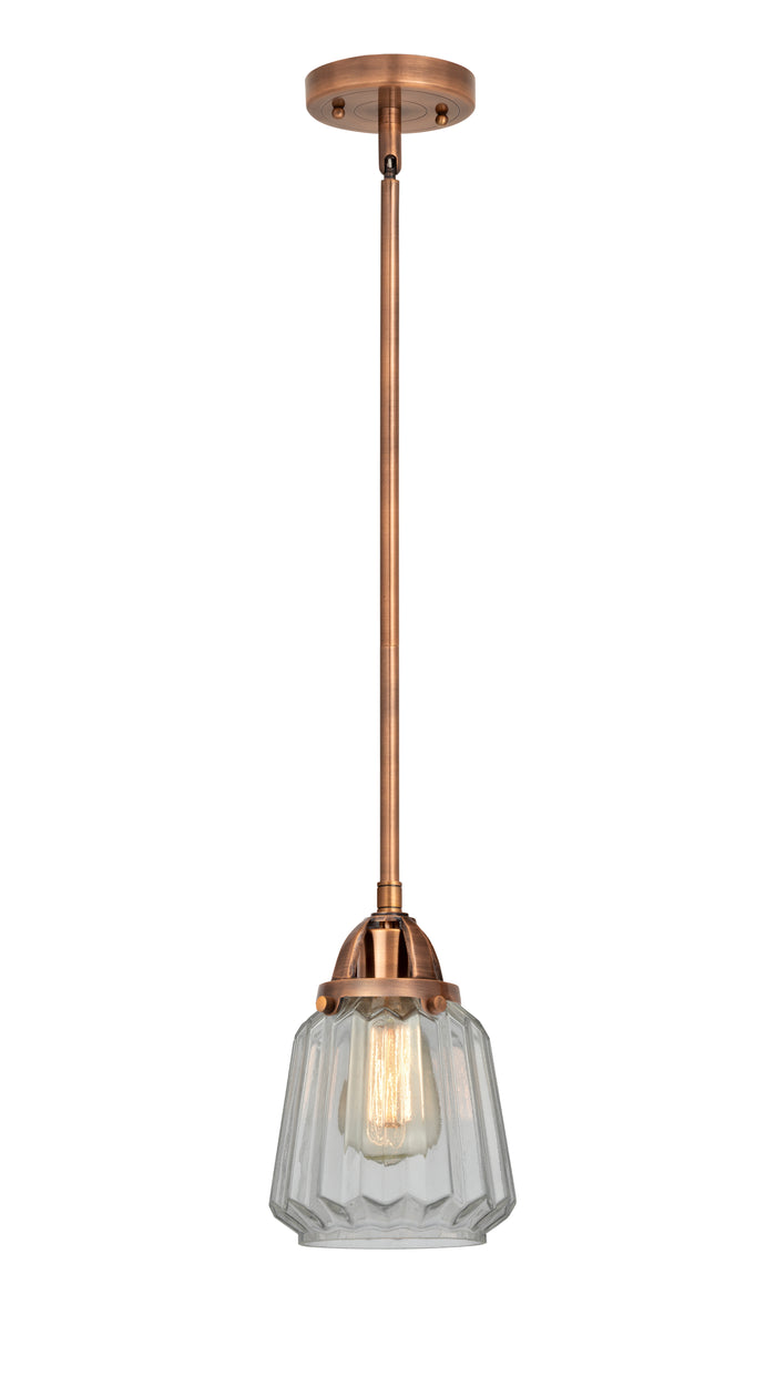Nouveau 2 Mini Pendant Antique Copper Finish