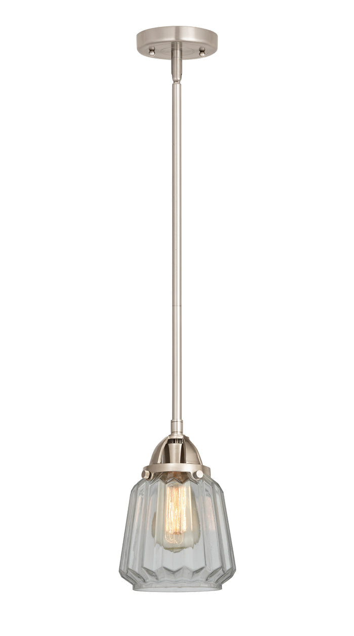 Brushed Satin Nickel / Clear