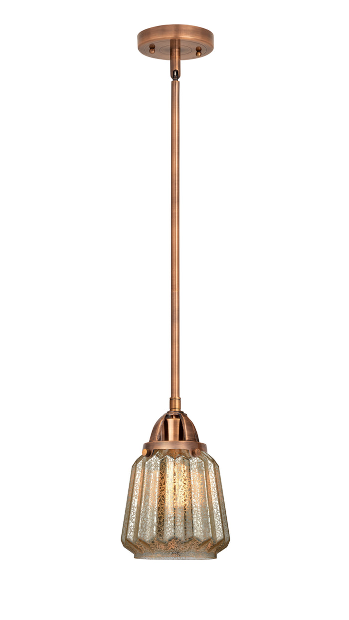 Nouveau 2 Mini Pendant Antique Copper Finish