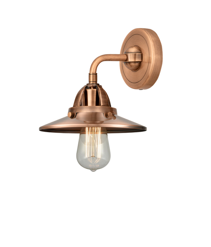 Nouveau 2 Sconce Cast Brass Glass