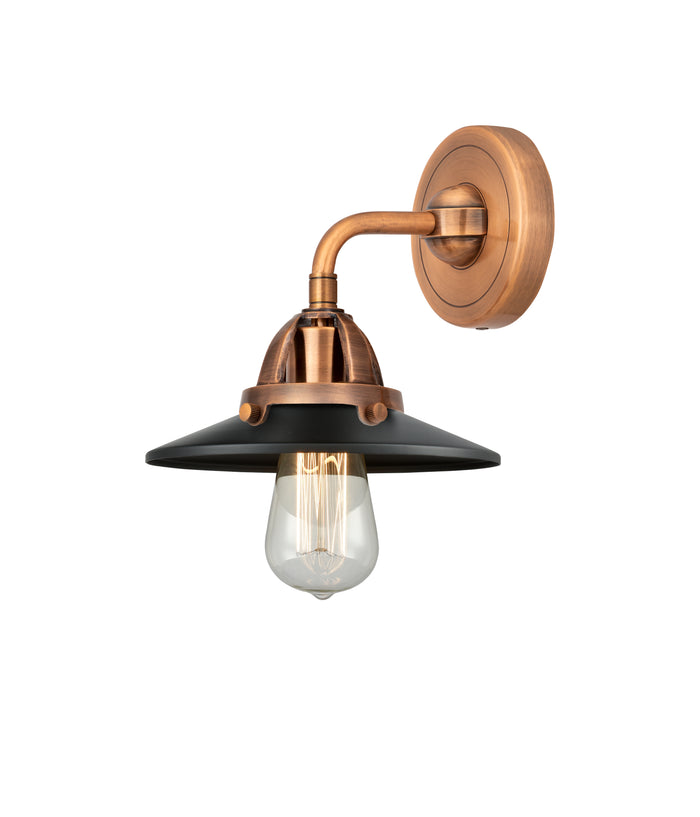 Nouveau 2 Sconce Cast Brass Glass