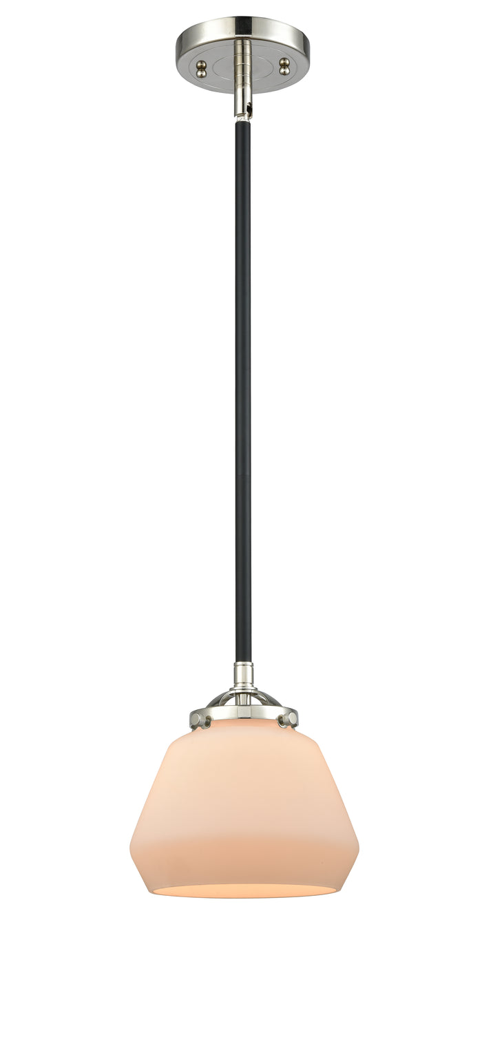 Nouveau Mini Pendant 6.75 Inch Cast Brass