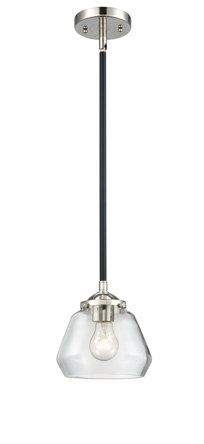 Nouveau Mini Pendant 6.75 Inch Cast Brass