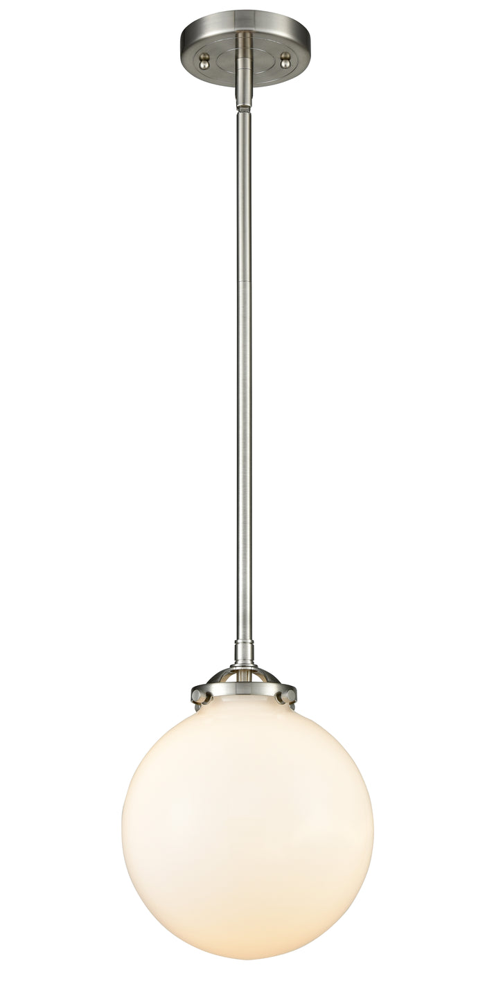 Brushed Satin Nickel / Matte White
