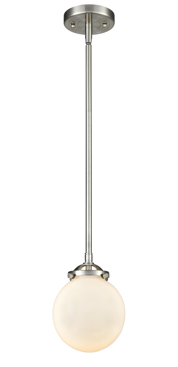 Brushed Satin Nickel / Matte White