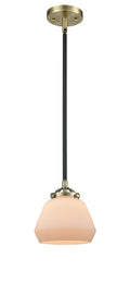 Nouveau Mini Pendant Black Antique Brass