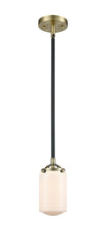 Nouveau Mini Pendant Black Antique Brass