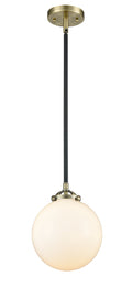 Nouveau Mini Pendant Black Antique Brass
