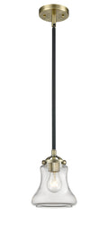 Nouveau Mini Pendant Black Antique Brass