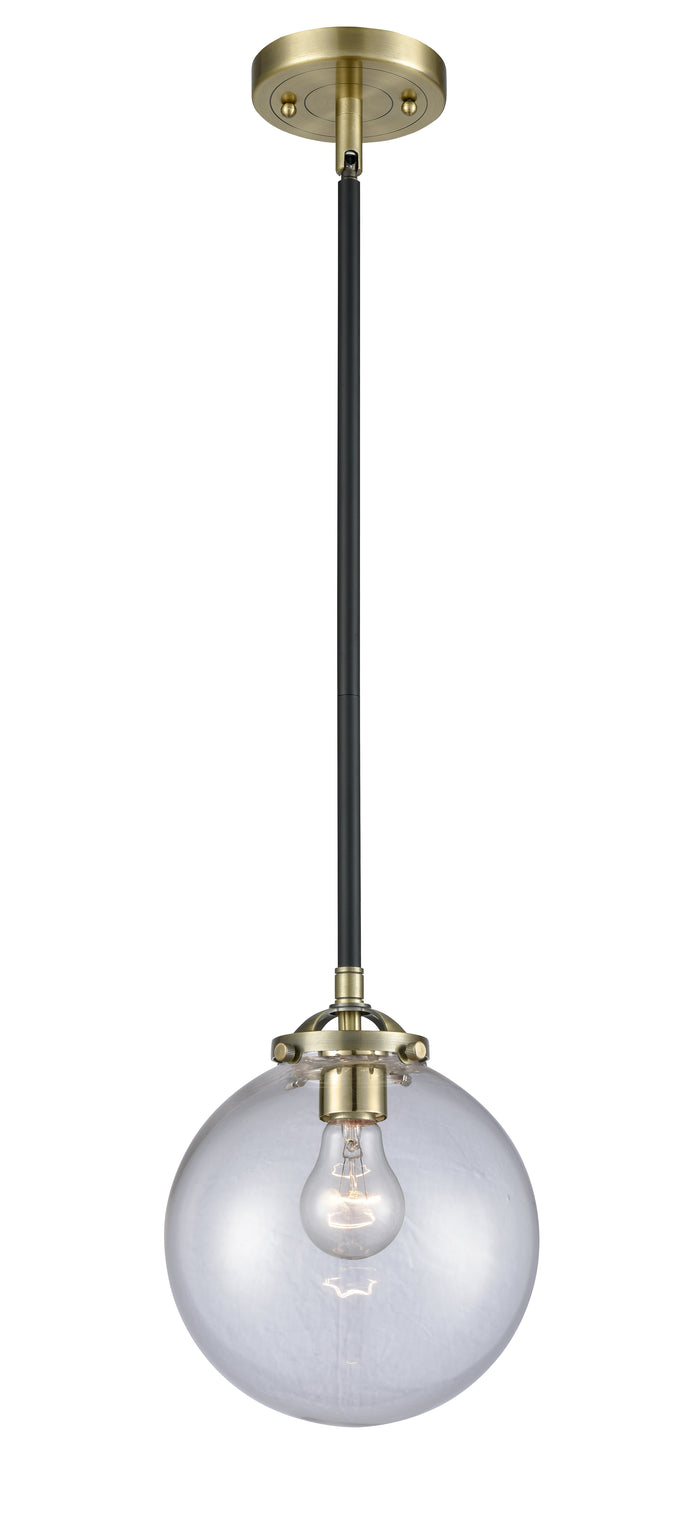 Nouveau Mini Pendant Black Antique Brass
