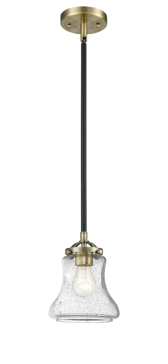 Nouveau Mini Pendant Black Antique Brass