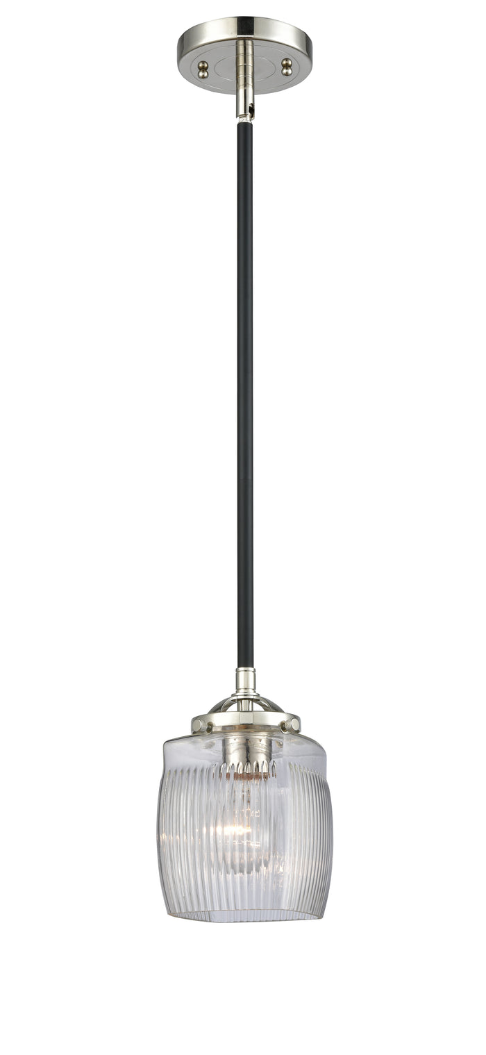 Nouveau Mini Pendant Black Antique Brass