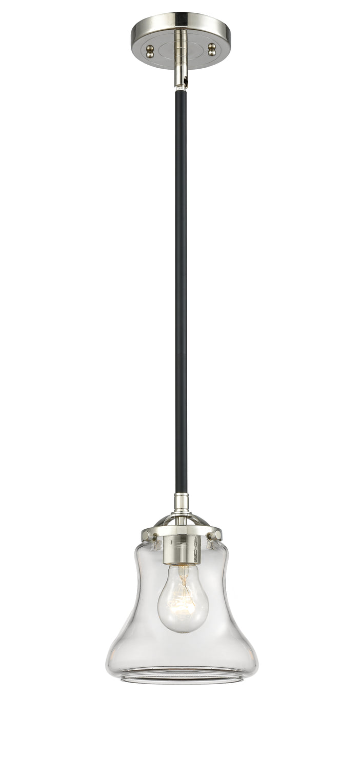 Nouveau Mini Pendant Black Antique Brass