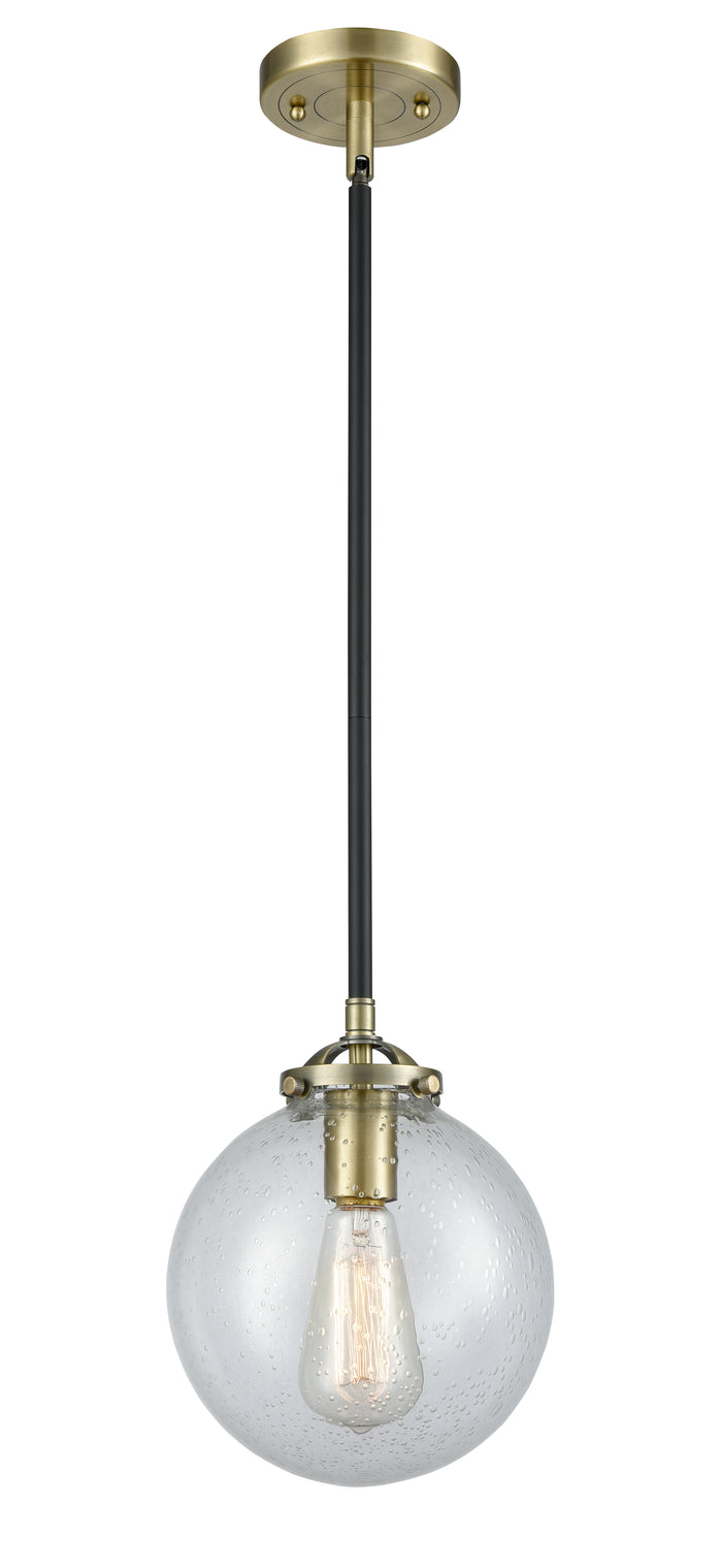 Nouveau Mini Pendant Black Antique Brass