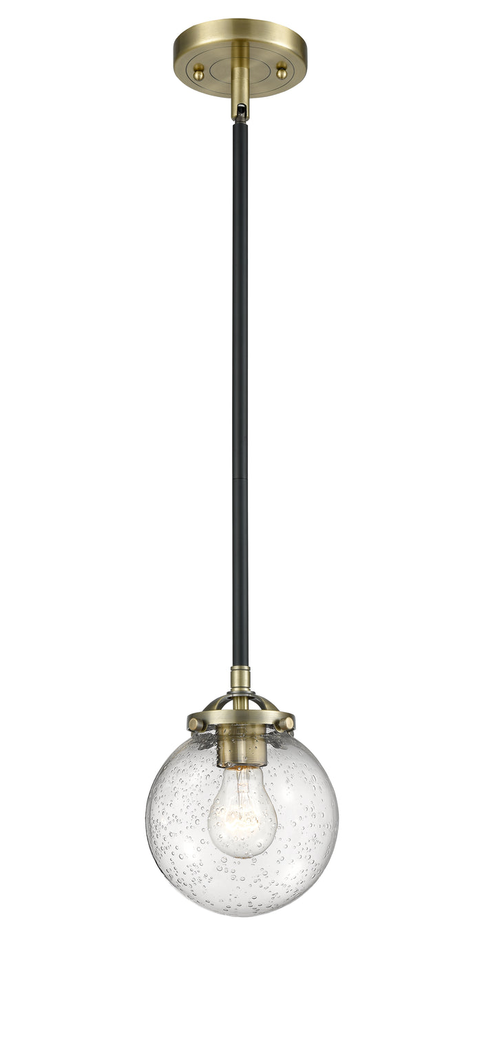 Nouveau Mini Pendant Black Antique Brass