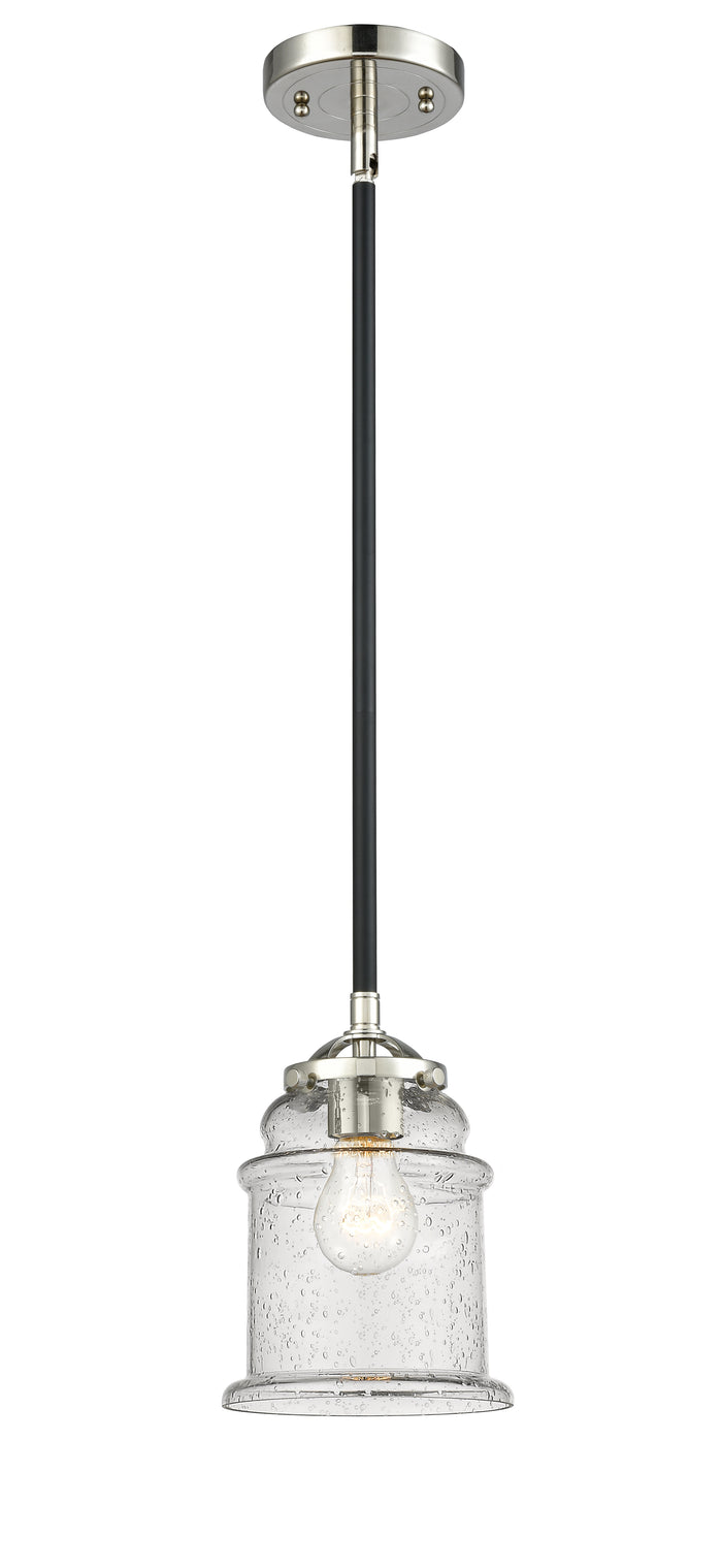 Nouveau Mini Pendant Black Antique Brass