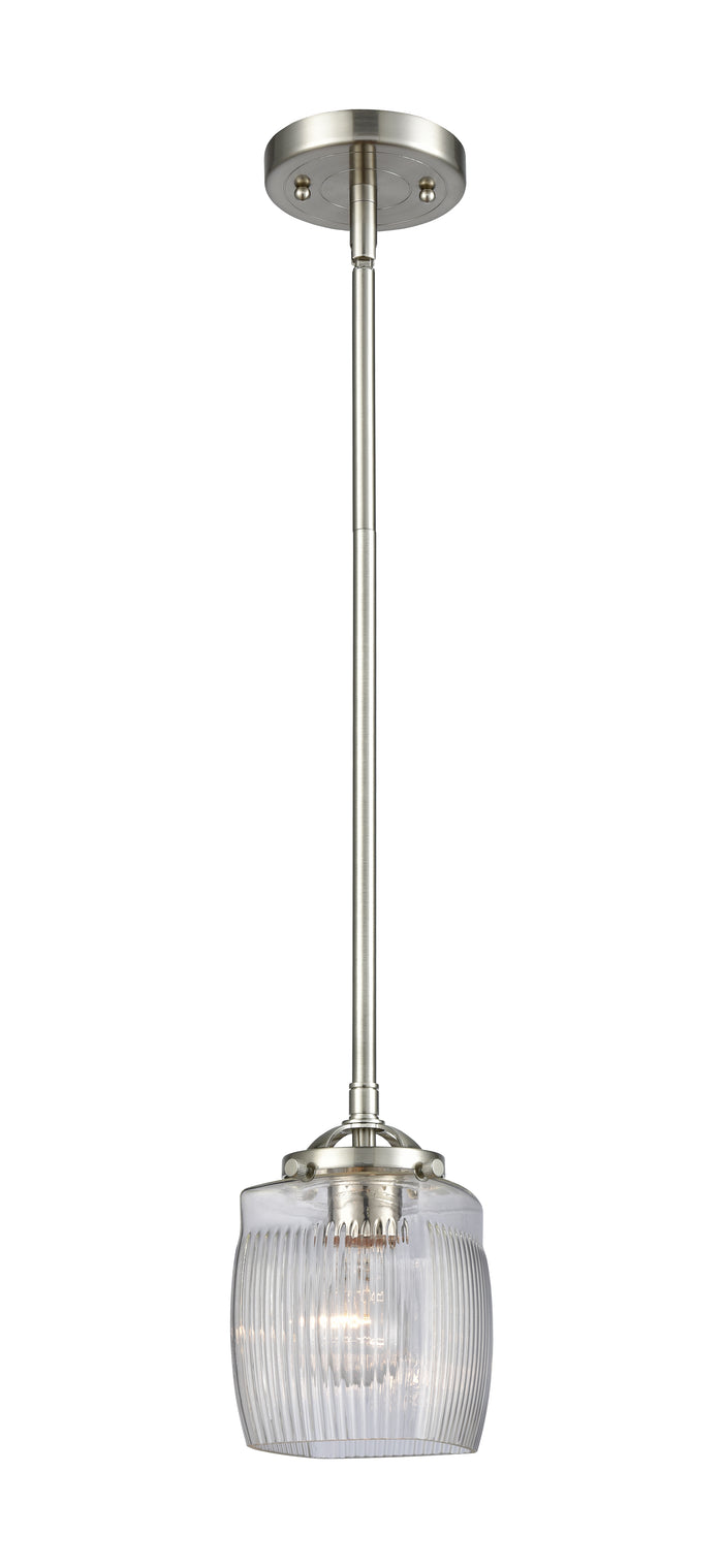 Nouveau Mini Pendant Black Antique Brass