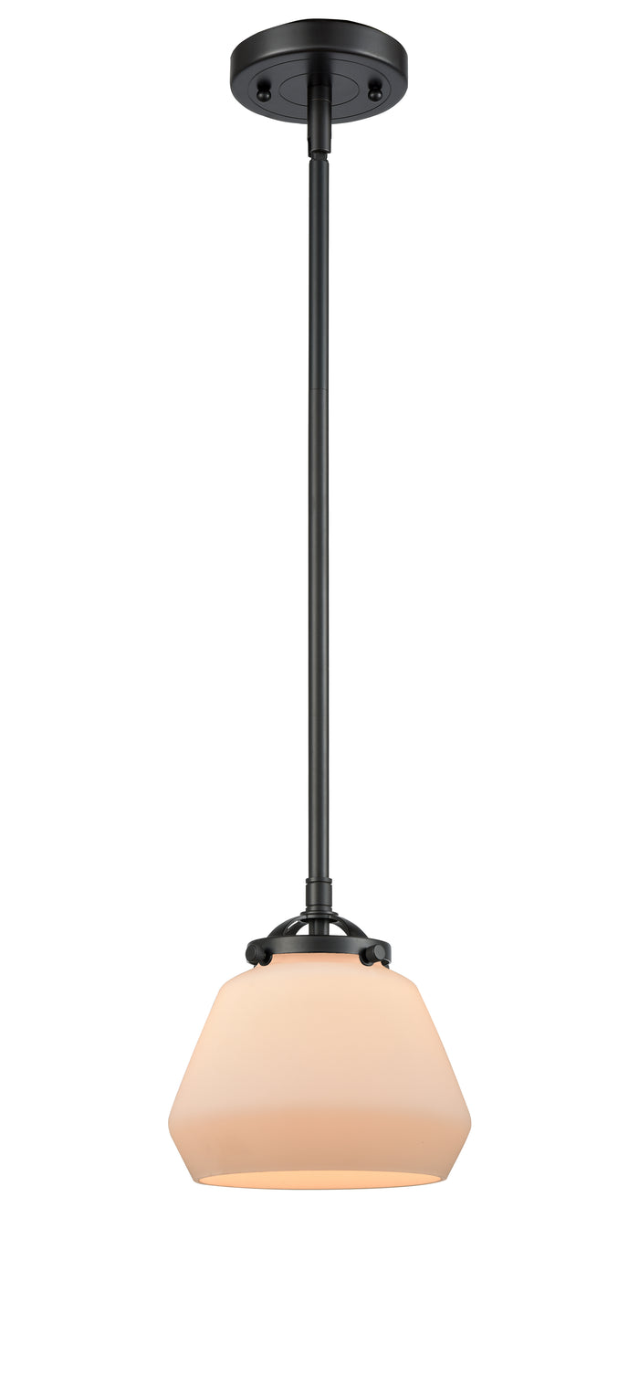 Nouveau Mini Pendant Black Antique Brass