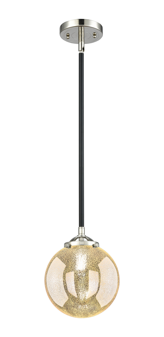 Nouveau Mini Pendant Black Antique Brass