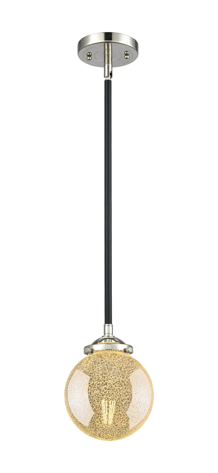 Nouveau Mini Pendant Black Antique Brass
