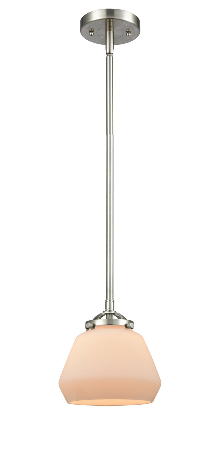Brushed Satin Nickel / Matte White
