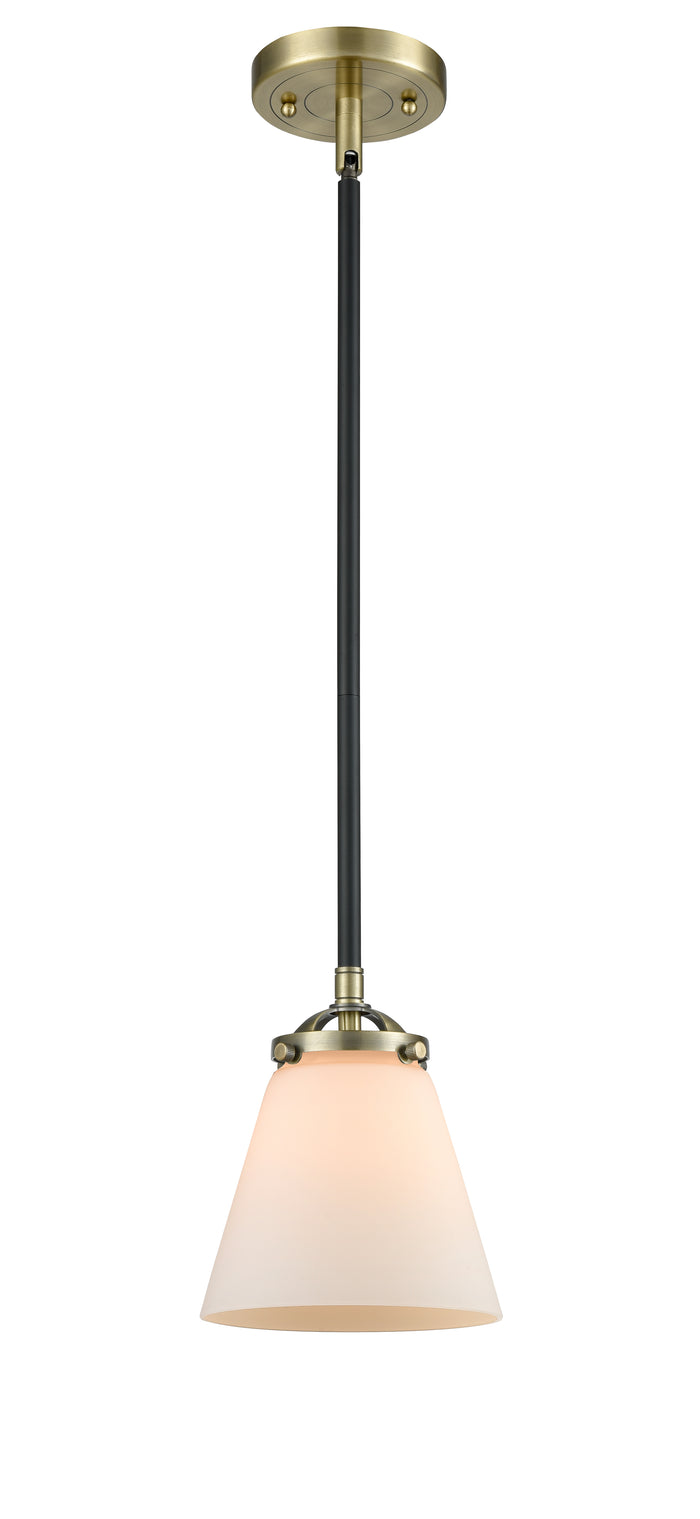 Nouveau Mini Pendant Cast Brass 6.25 Inch