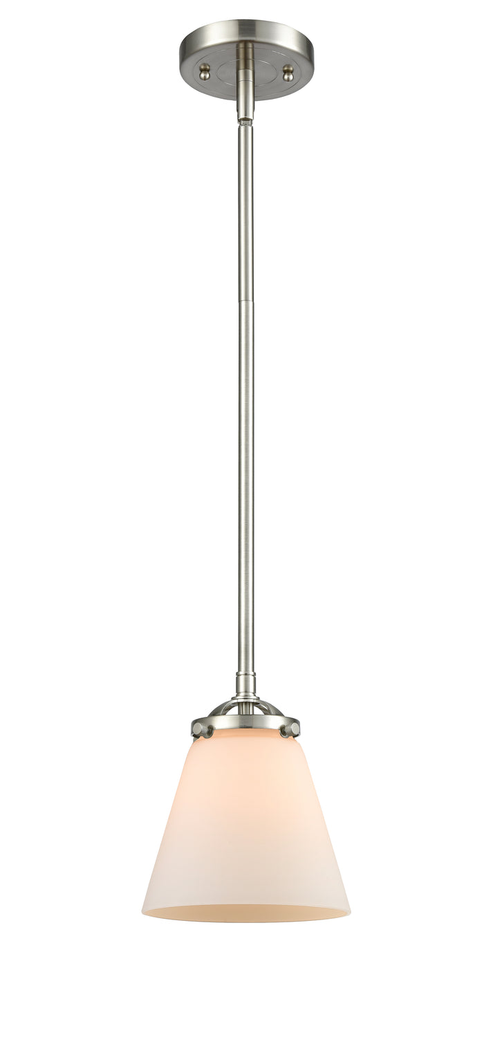Brushed Satin Nickel / Matte White