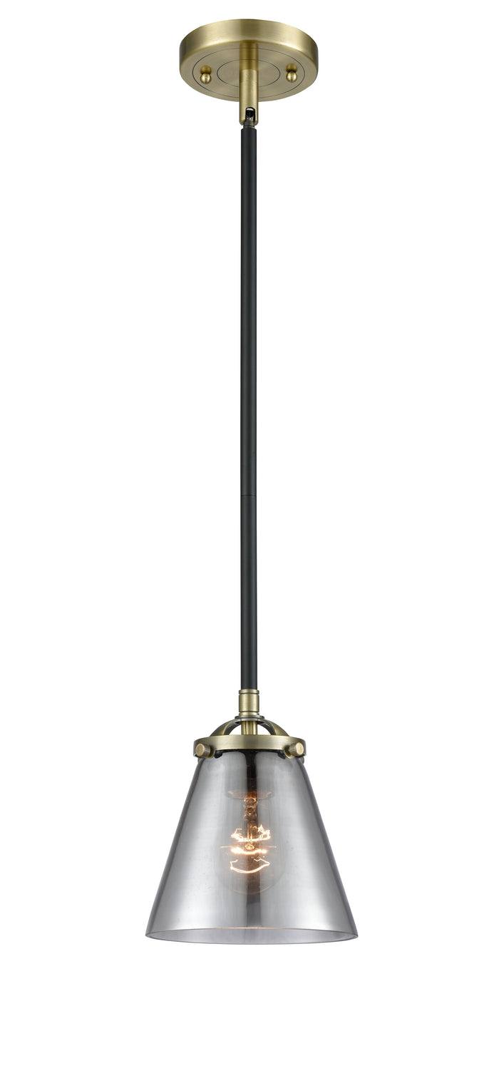 Nouveau Mini Pendant Cast Brass 6.25 Inch