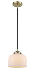 Nouveau Mini Pendant Cast Brass 8 Inch
