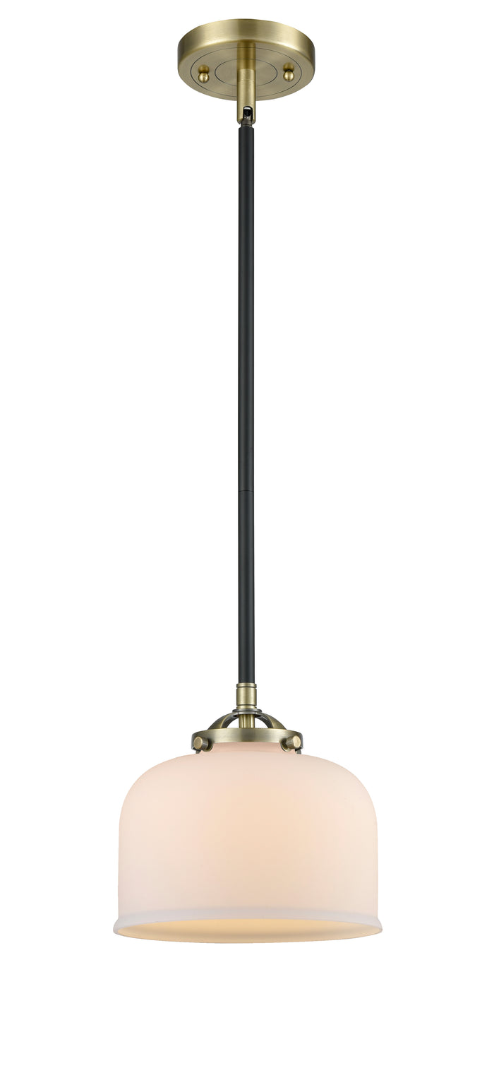 Nouveau Mini Pendant Cast Brass 8 Inch