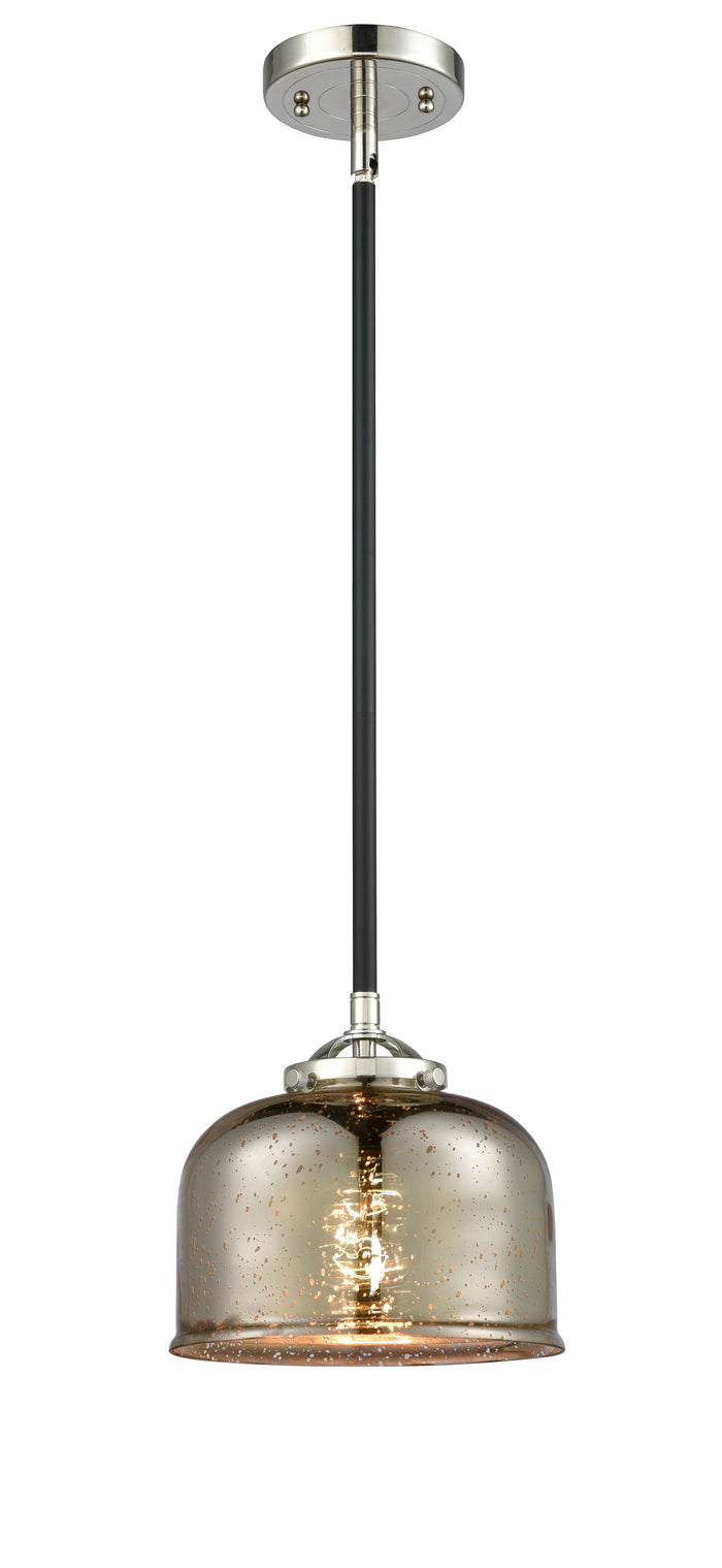 Nouveau Mini Pendant Cast Brass 8 Inch