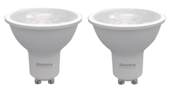 PAR16 Dimmable White Filament LED Light Bulb with GU10 Base, 2700K, 500 Lumens, 2-Pack