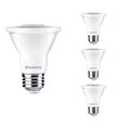 PAR20 7W Dimmable White LED Light Bulb with E26 Base, 3000K, 500 Lumens, Flood, 4-Pack