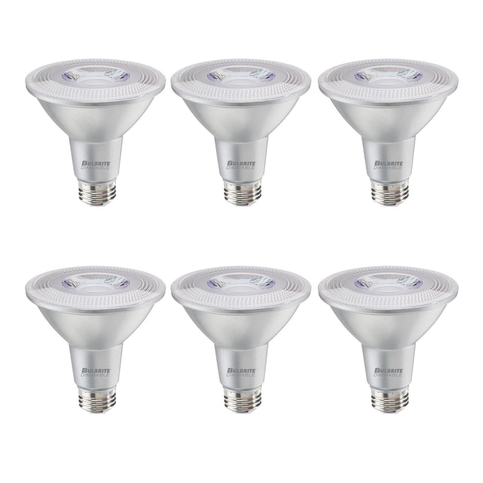 PAR30LN 10W Dimmable LED Light Bulb with E26 Base, 3000K, 800 Lumens, Flood, 6-Pack