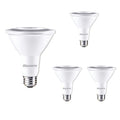 PAR30LN 10W Dimmable White LED Light Bulb with E26 Base, 3000K, 800 Lumens, Flood, 4-Pack