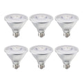 PAR30SN 10W Dimmable LED Light Bulb with E26 Base, 3000K, 830 Lumens, Flood, 6-Pack